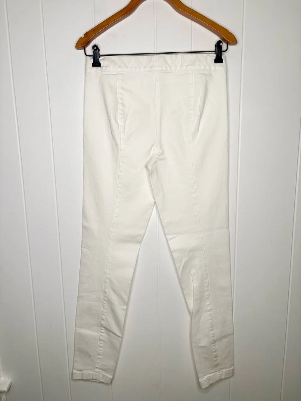 The Row Essentials Stratton Denim Leggings White Basic Spring Summer Size Large